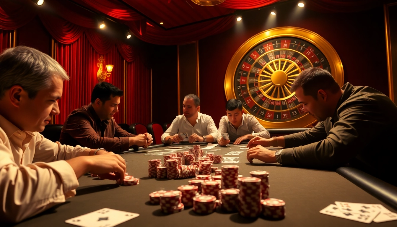 Experience gripping excitement at SUNWIN 88 with players engaged in an intense poker game.